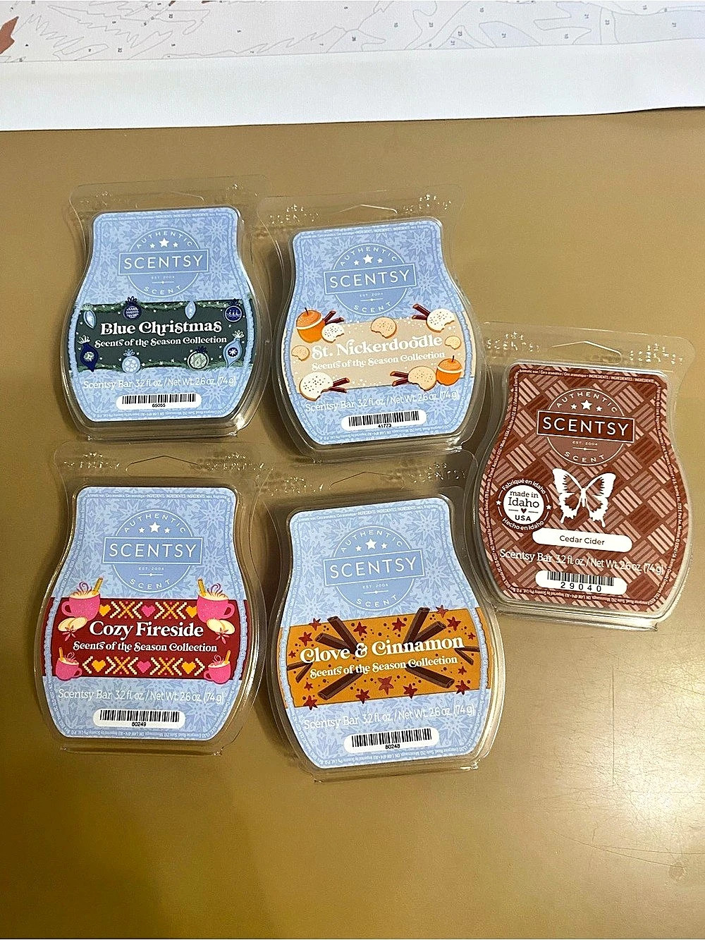 Scentsy Wax Bar Bundle / Scents of the Season Collection Scents of the Season